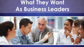 What they want as business leaders