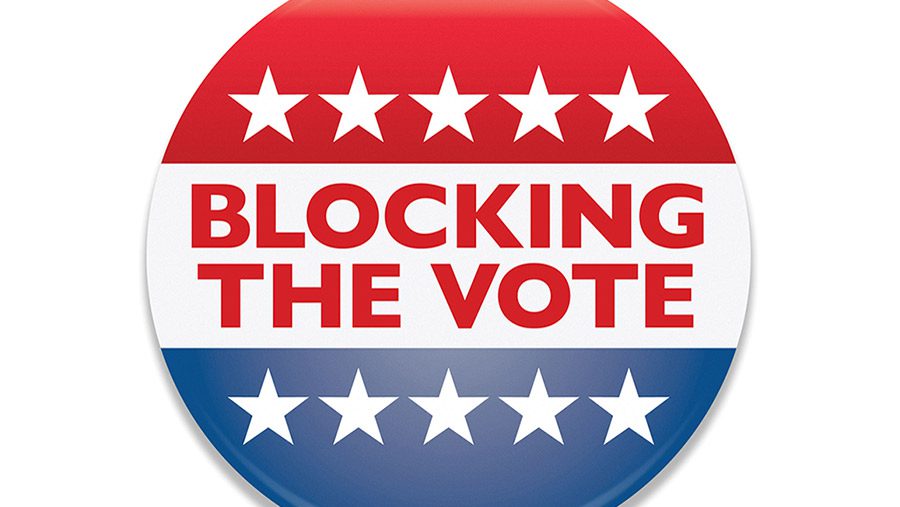 "Blocking the Vote" button