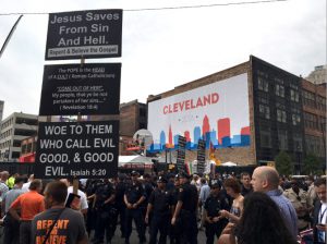 Crowd outside Republican National Convention