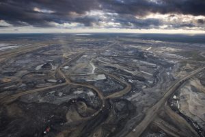 Syncrude Aurora Oil Sands Mine, north of Fort McMurray, Canada