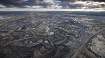 Syncrude Aurora Oil Sands Mine, north of Fort McMurray, Canada