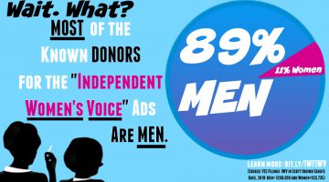 Independent Women's Voice Donors Are Mostly MEN