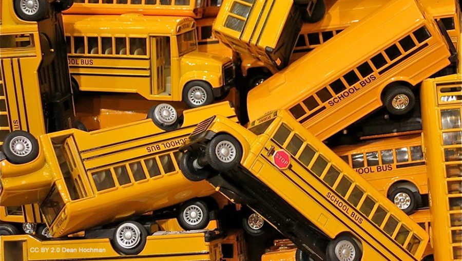Toy school buses