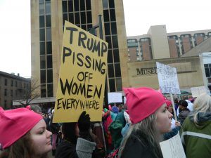 Women's March protest on January 21, 2017
