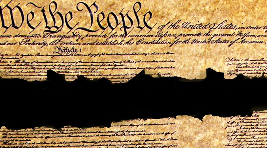 Torn U.S. Constitution