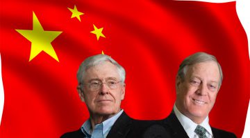 Chinese flag - Koch brothers