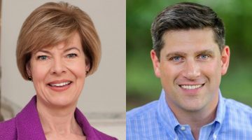 Tammy Baldwin and Kevin Nicholson