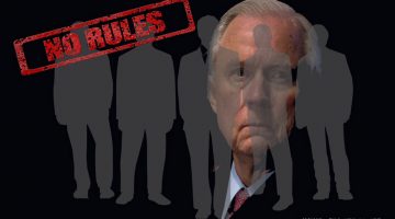 Sessions behind business men "No Rules"