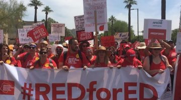 Arizona teachers #REDforED protest