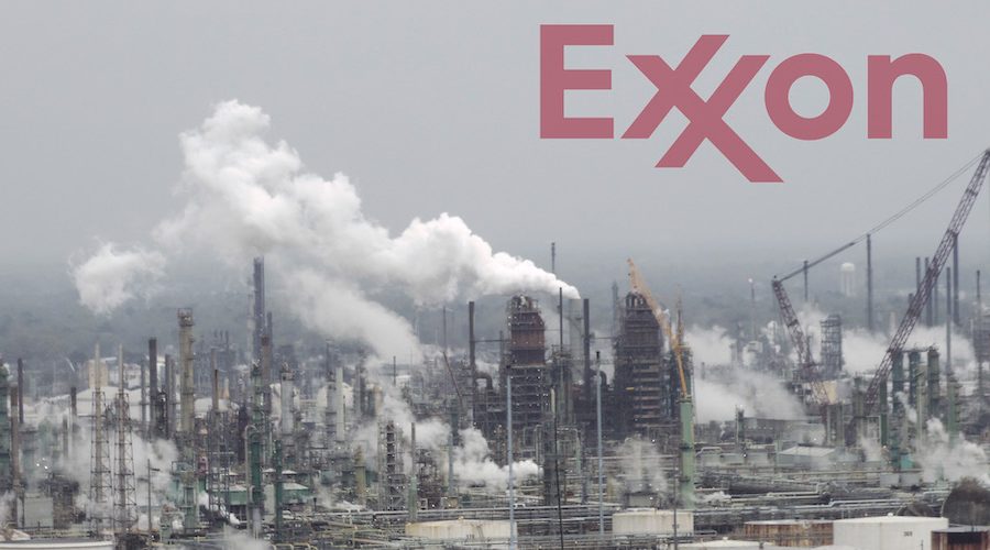 Refinery with Exxon logo