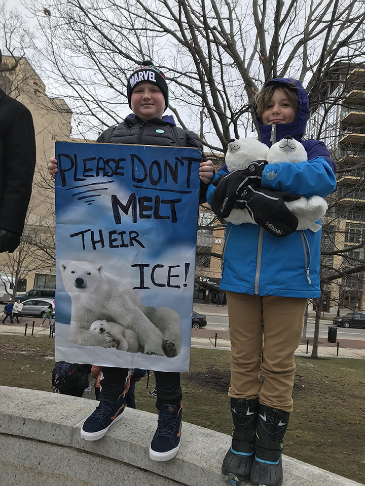 Please Don't Melt Their Ice, Climate March, Madison, WI, 3-15-2019